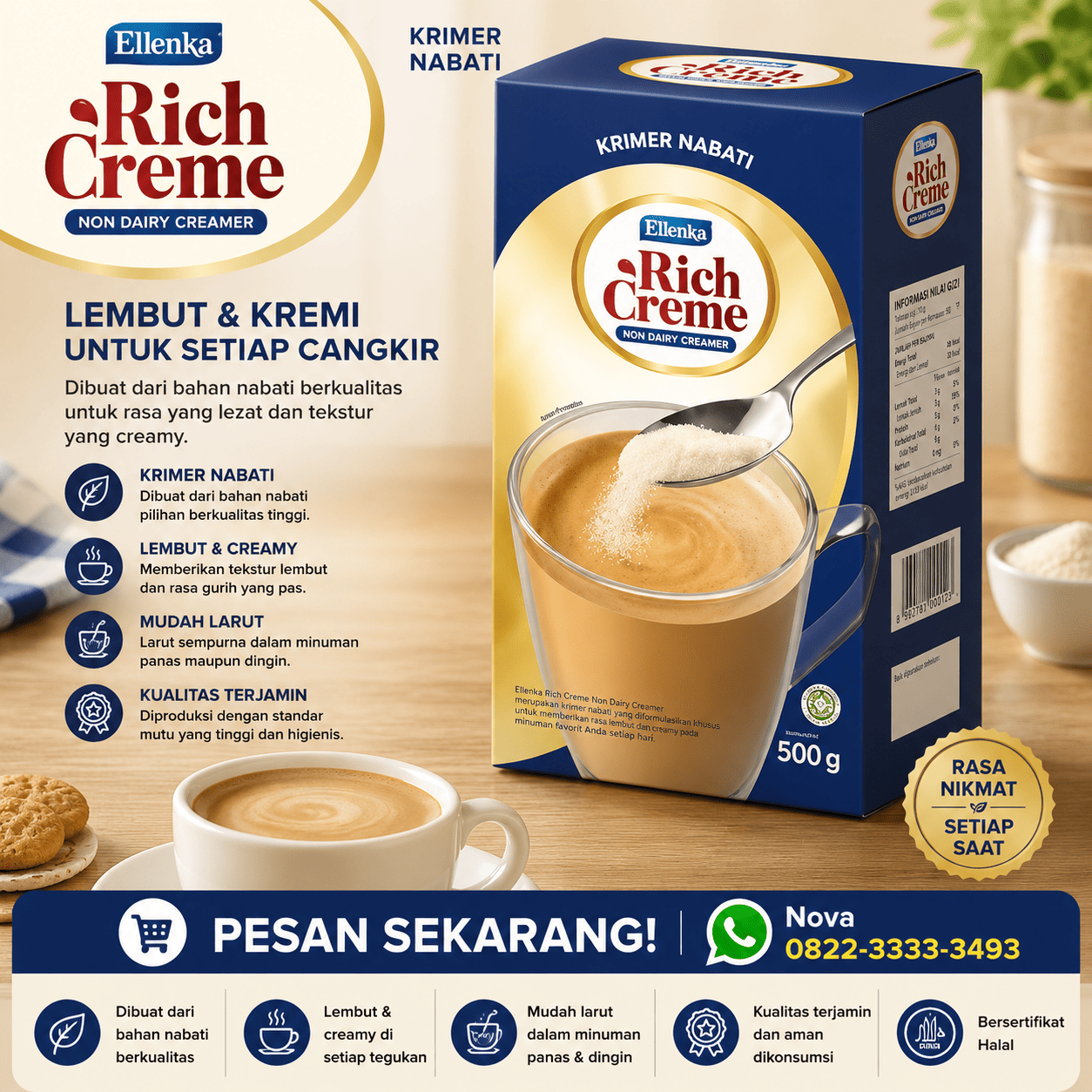 ELLENKA CREME 500GR(DOS=24)(APR28)